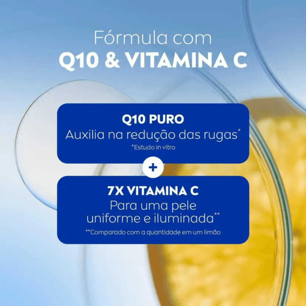 Creme Facial Antissinais Dia Nivea Q10 Energy Vitamina C FPS 15 50g